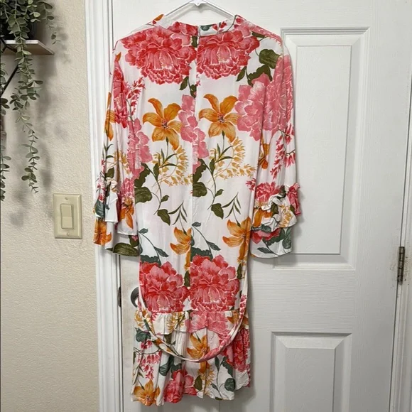 Petal and Pup Floral Ruffle Sleeve Dress - Picture 3 of 5